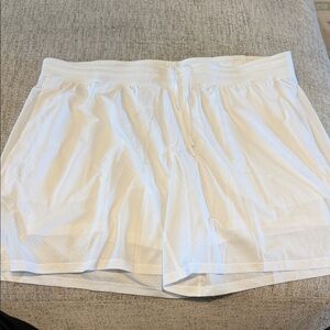 lululemon athletica White Athletic Mesh Shorts